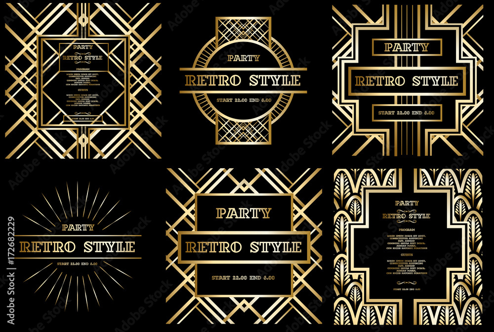 Obraz premium vector retro pattern for vintage party