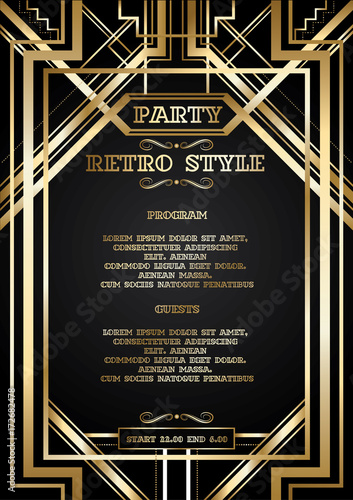 vector retro pattern for vintage party