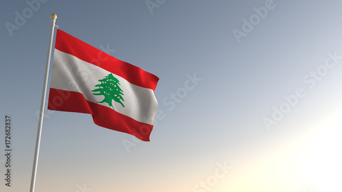 Lebanon National Flag photo