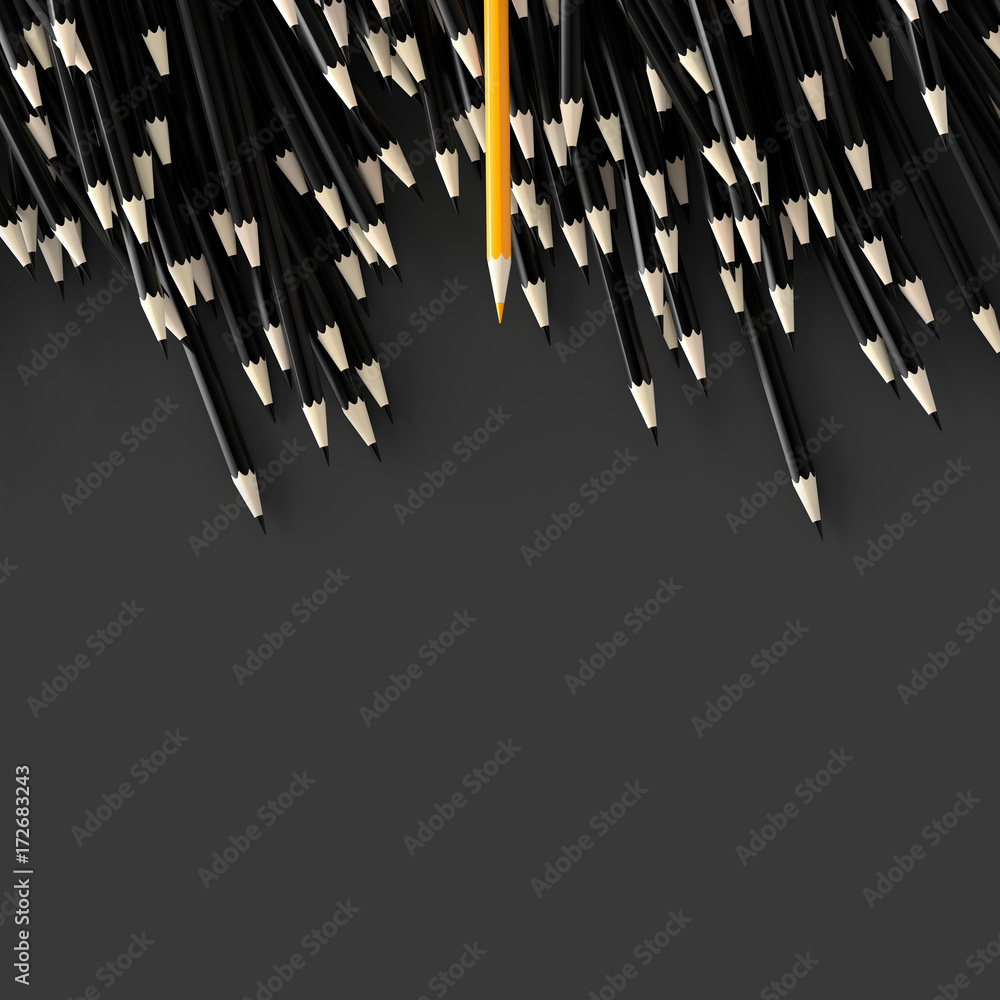 Infinite pencils background, education and creativity theme, original 3d rendering Infinite pencils background, education and creativity theme, original 3d rendering