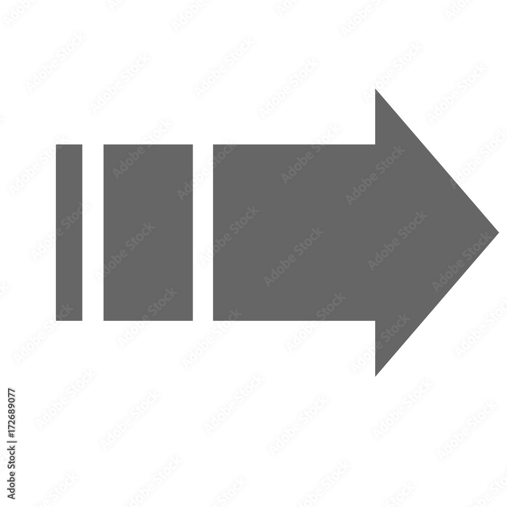 Pointer, arrow in modern flat style. Arrow button isolated on white background. Symbol for web design, site, app, UI. Pointer, arrow in modern flat style. Arrow button isolated on white background. Symbol for web design, site, app, UI.
