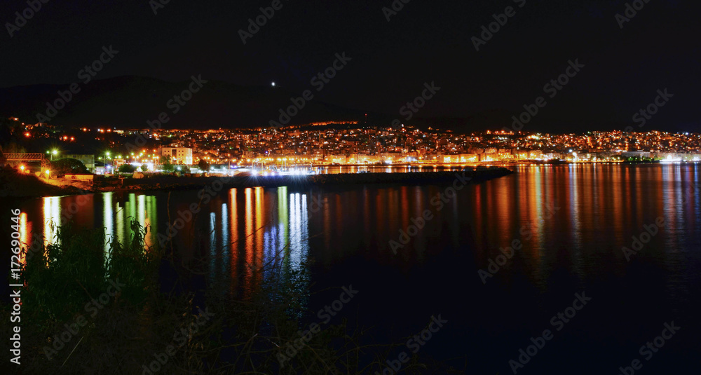 Kavala City by Night.