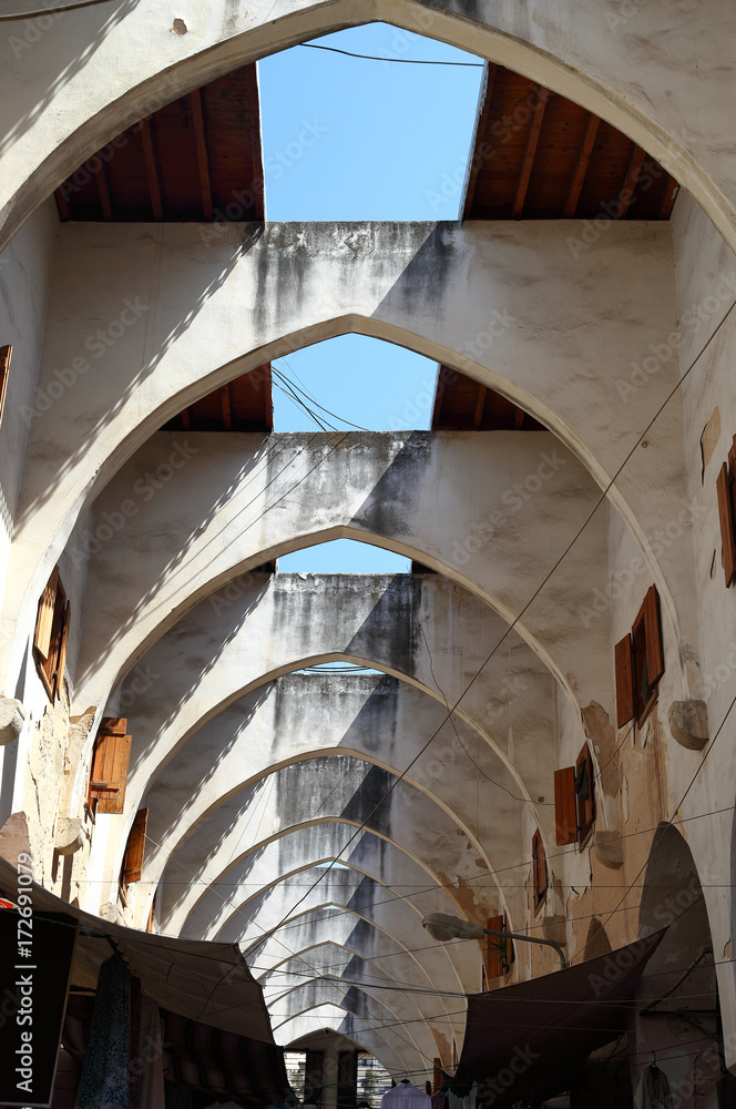 Medieval Souks Bazaar still in use in Tripoli - Lebanon