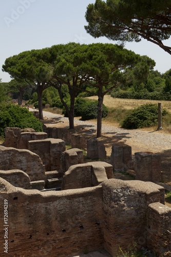 Ostia Antica Rome Italy.  photo