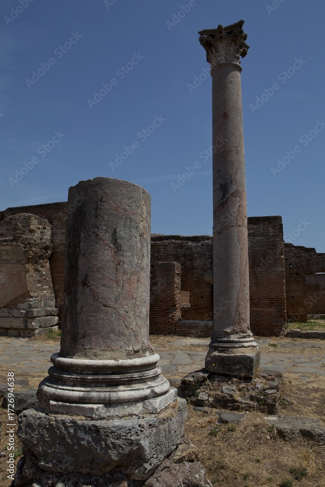 Ostia Antica Rome Italy. 