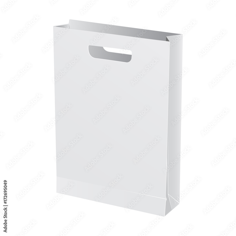 Vector paper package for fast food. Realistic template illustration Vector paper package for fast food. Realistic template illustration