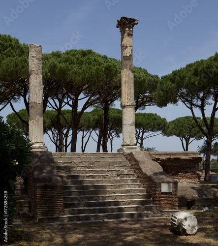 Ostia Antica Rome Italy.  photo