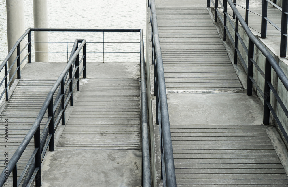 Details of railing and stairs building outdoor Details of railing and stairs building outdoor