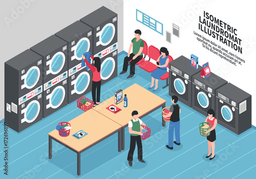 Laundry Isometric Concept