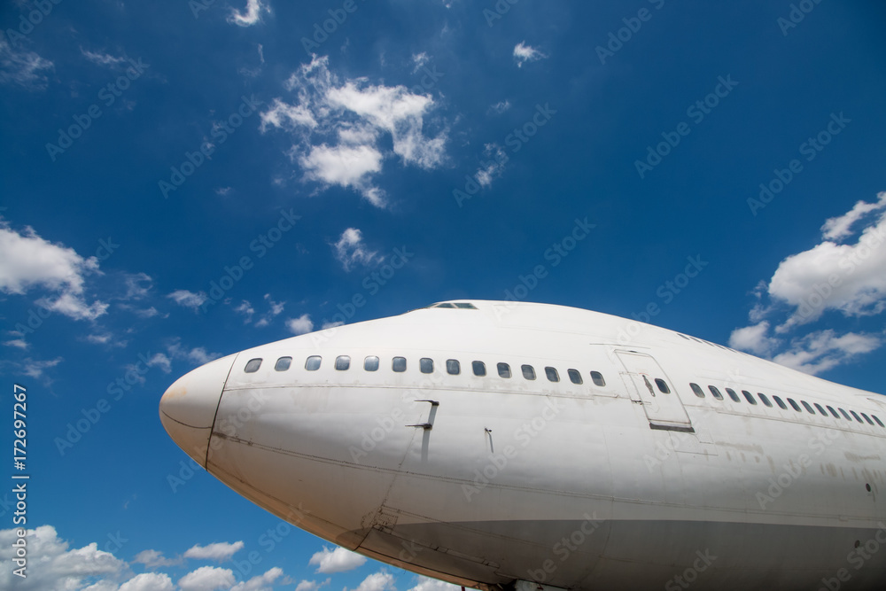 aircraft and blue sky