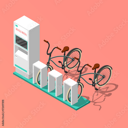 Bicycle Isometric Composition