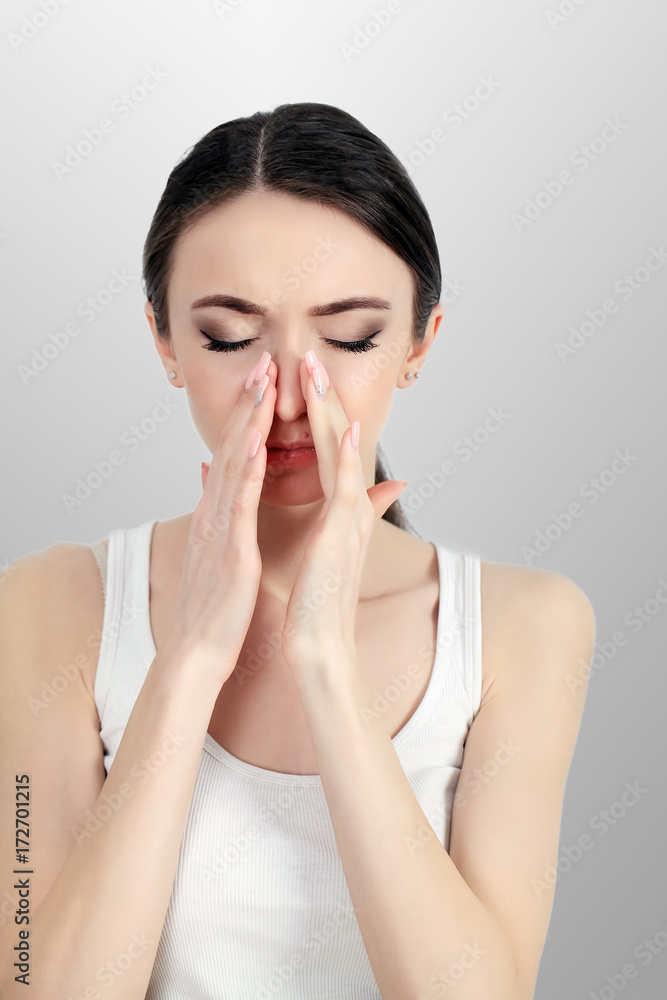 Negative emotion. Woman having tooth ache. Negative emotion. Woman having tooth ache.