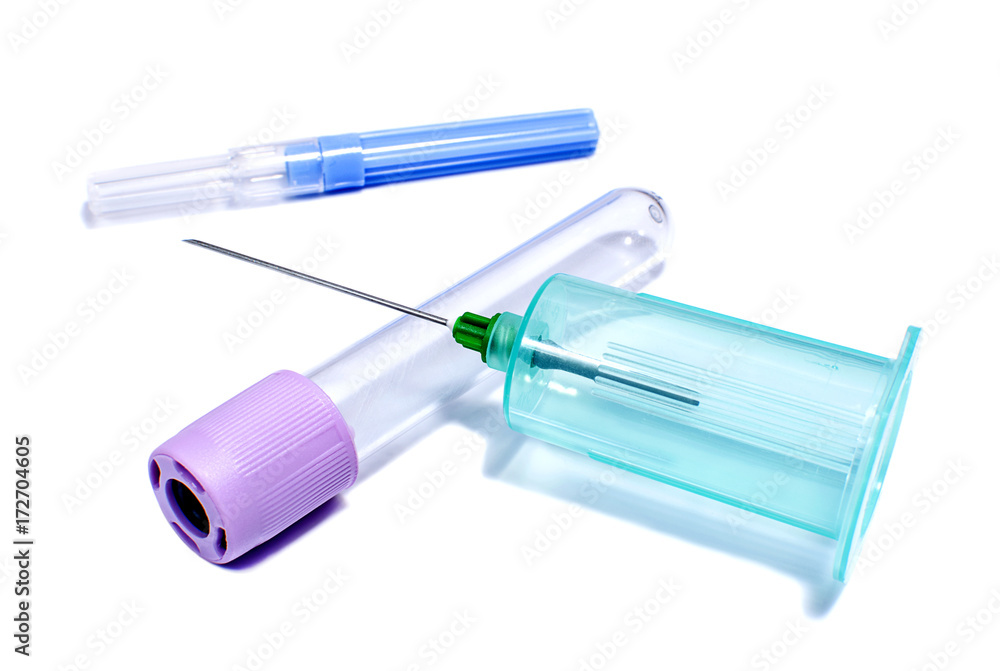 Vacutainer on white background Vacutainer on white background