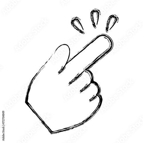 Hand click cursor symbol icon vector illustration graphic design