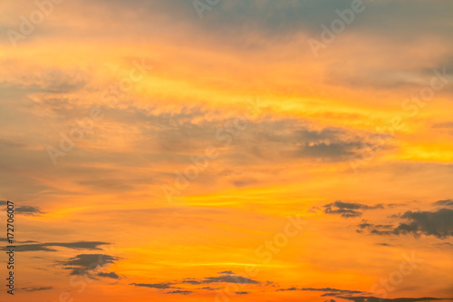 Colorful sky background in twilight.
