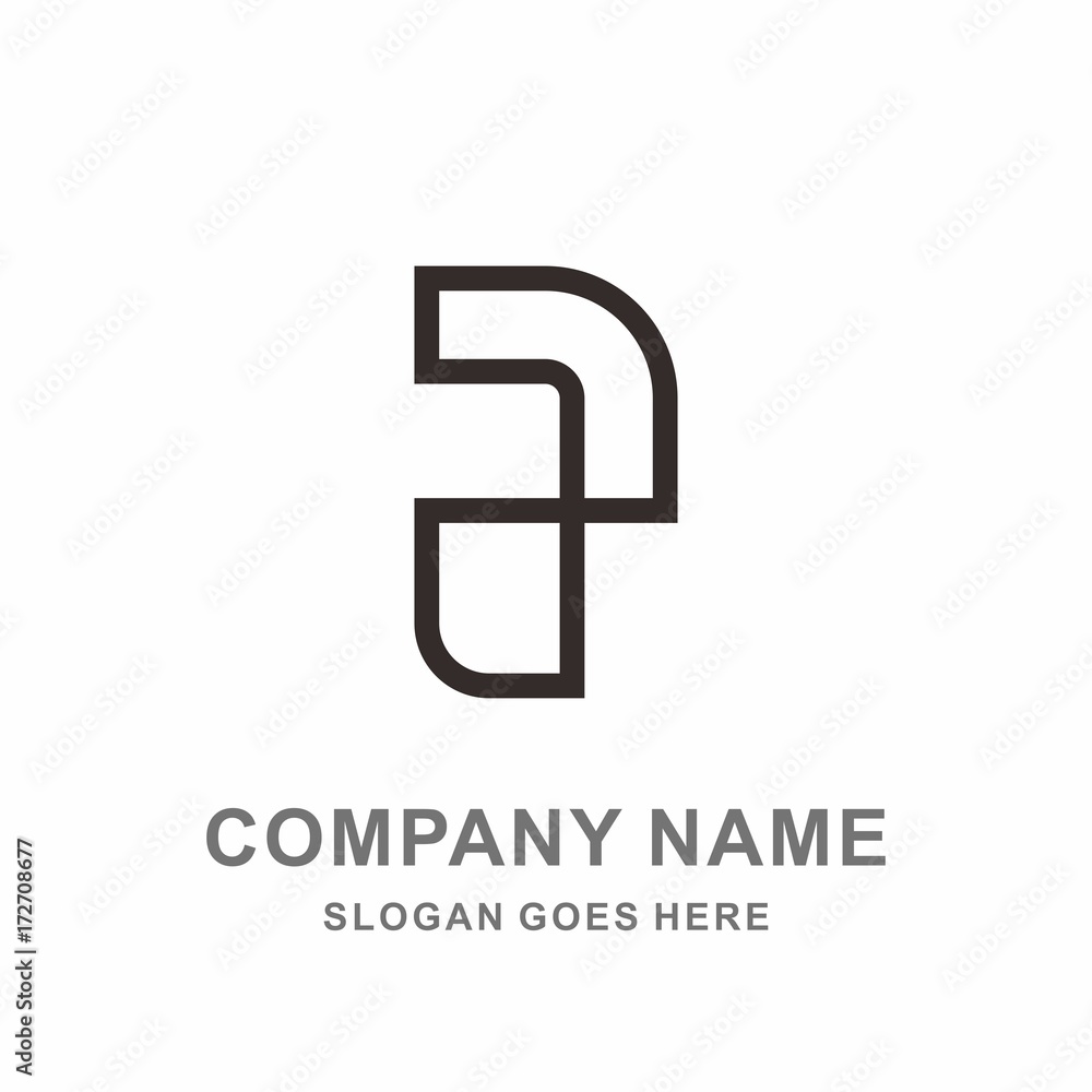 Monogram Letter P Geometric Infinity Square Architecture Construction Business Company Stock Vector Logo Design Template Monogram Letter P Geometric Infinity Square Architecture Construction Business Company Stock Vector Logo Design Template