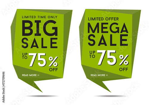 Bic sale and maga sale banner template photo