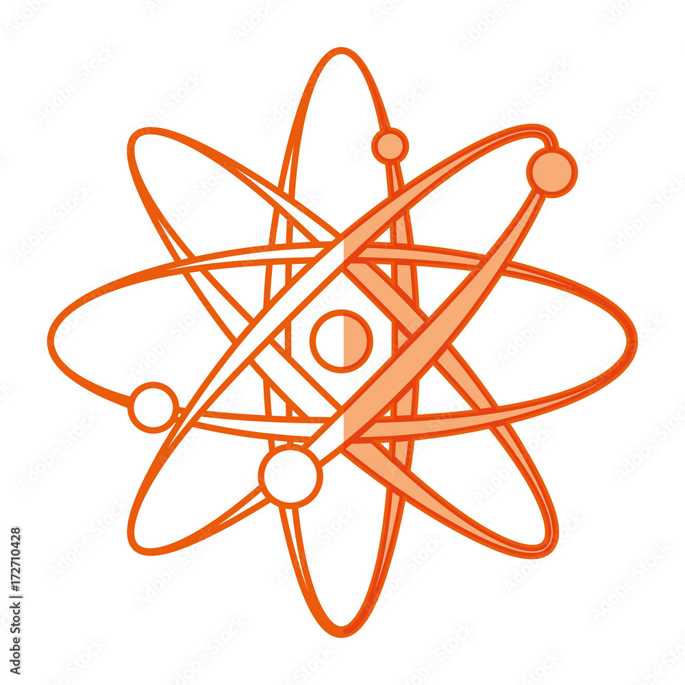 Atom science symbol icon vector illustration graphic design Atom science symbol icon vector illustration graphic design