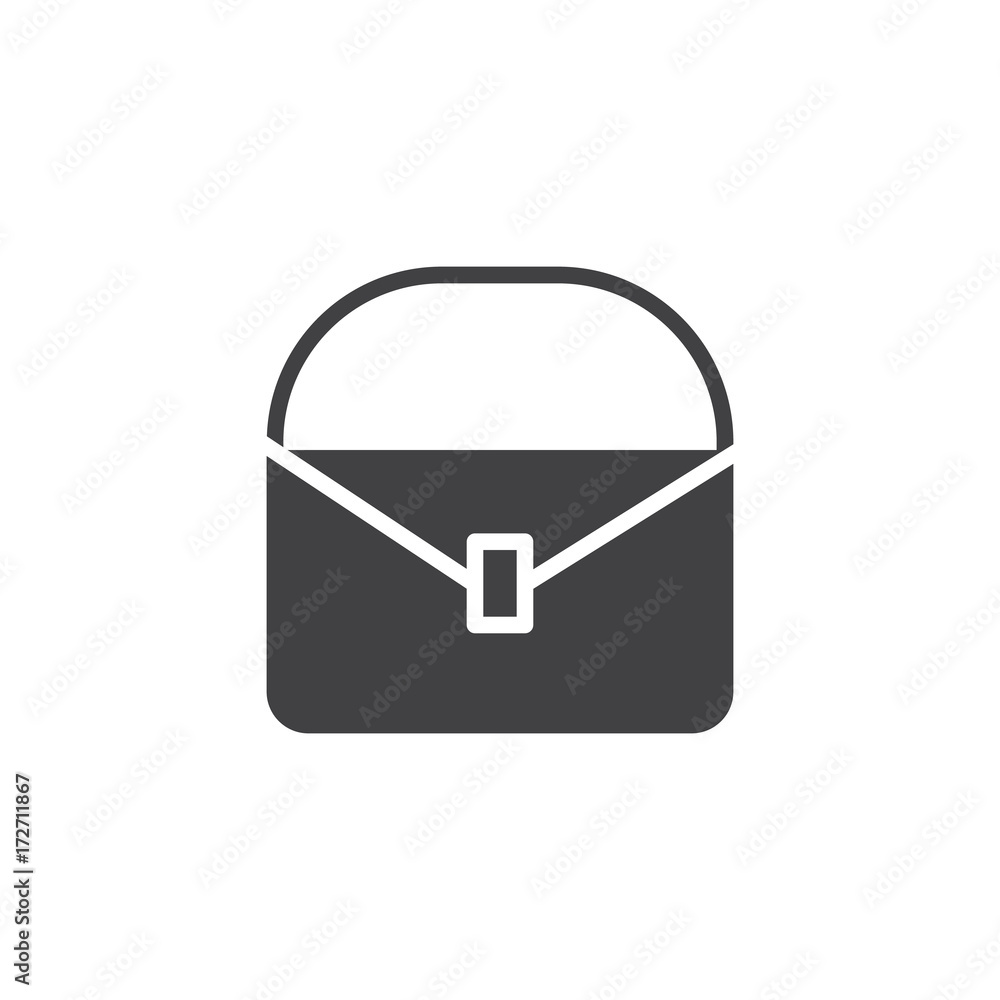 Bag icon vector, filled flat sign, solid pictogram isolated on white. Symbol, logo illustration. Bag icon vector, filled flat sign, solid pictogram isolated on white. Symbol, logo illustration.