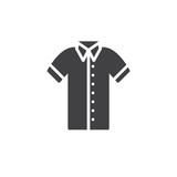 Shirt icon vector, filled flat sign, solid pictogram isolated on white. Symbol, logo illustration.