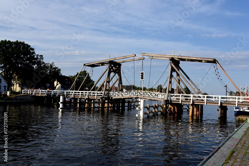 Hiostorische Klappbrücke Greifswald-Wieck