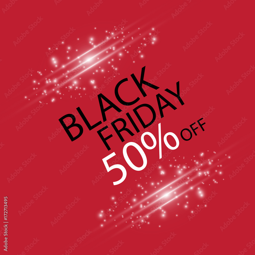 Black Friday Sale Abstract Vector for your business artwork. Black Friday Black dots and black friday on red background.
