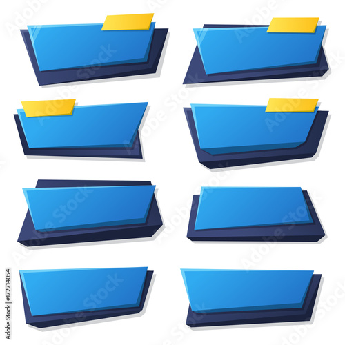 Banners, labels graphic des...