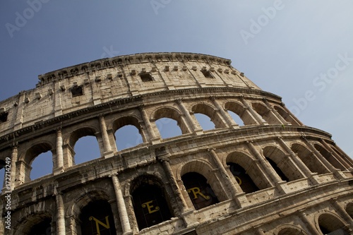 Roman Colosseum Rome Italy. Roman arena © A