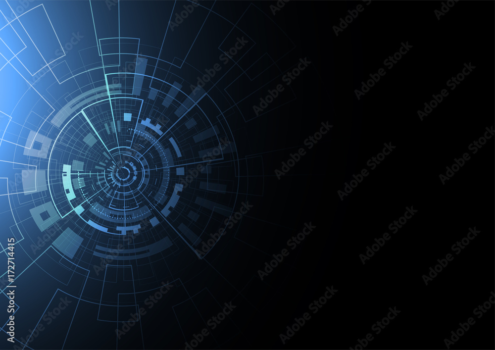 Abstract technology futuristic network with dark background. Vector illustration Abstract technology futuristic network with dark background. Vector illustration
