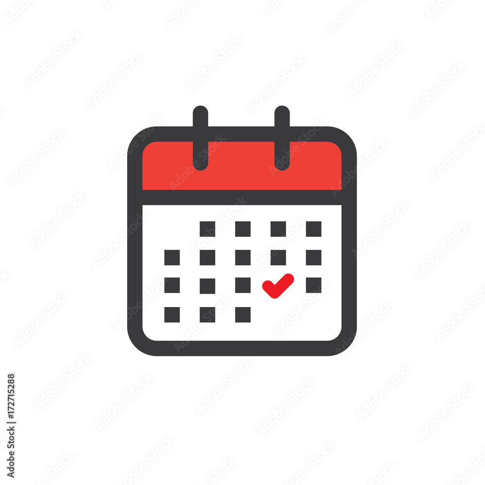 Time management and Schedule icon for upcoming event Time management and Schedule icon for upcoming event