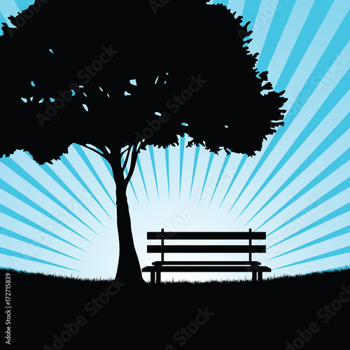 tree in nature illustration