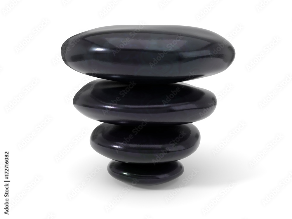 reverse stack of spa stones. 3d illustration reverse stack of spa stones. 3d illustration