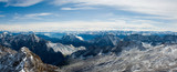 Alpy, Panorama z Zugspitze