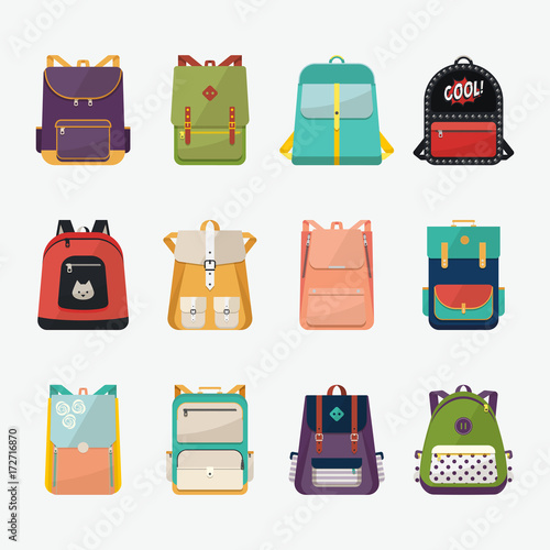 Children or kids school bags or rucksacks