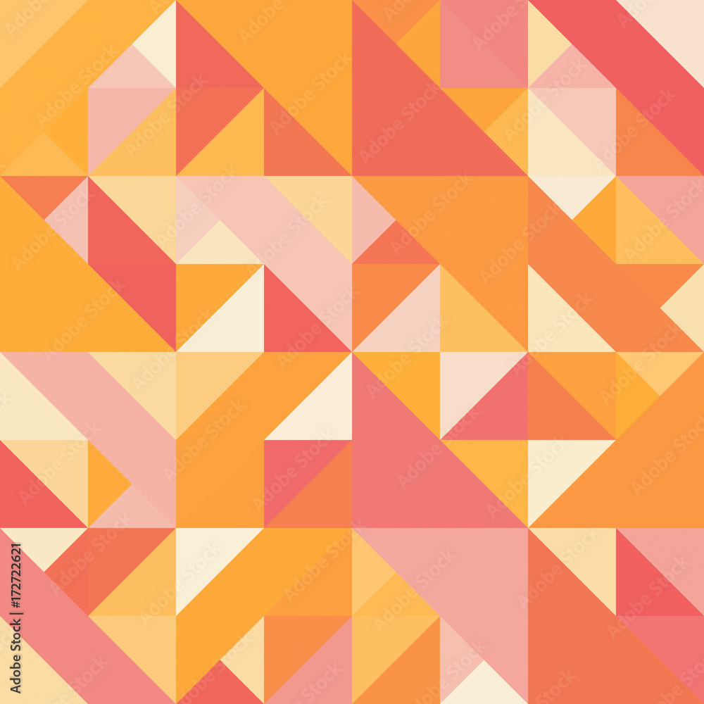 Obraz premium Decorative geometric shapes seamless pattern