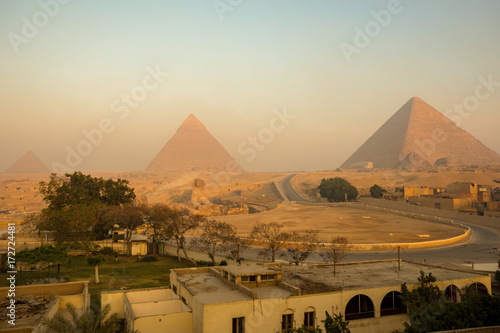 The Great pyramid on sunset