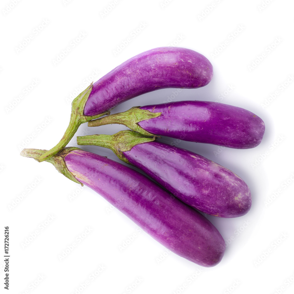 Eggplant or aubergine vegetable isolated on white background Eggplant or aubergine vegetable isolated on white background