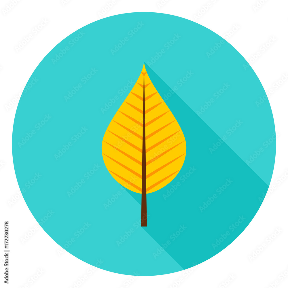 Autumn Leaf Circle Icon Autumn Leaf Circle Icon