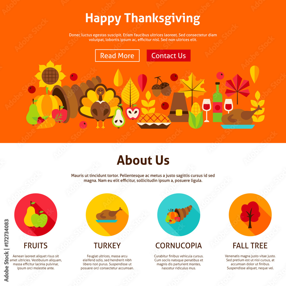 Web Design Happy Thanksgiving