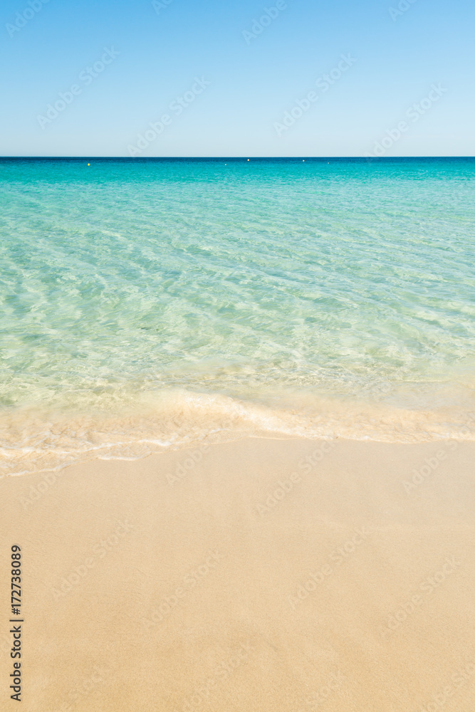 beautiful beach with golden sand and crystal clear aqua blue water beautiful beach with golden sand and crystal clear aqua blue water