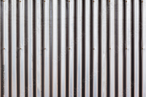 Metal Molded Sheeting Closeup Silver Background