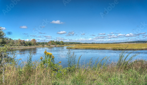 Across the marsh