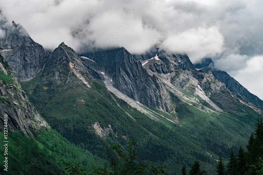 Siguniang Mountain scenery,Sichuan,China Siguniang Mountain scenery,Sichuan,China