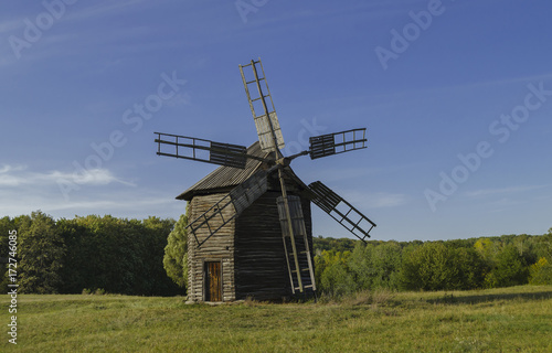 historically ancient wooden mill