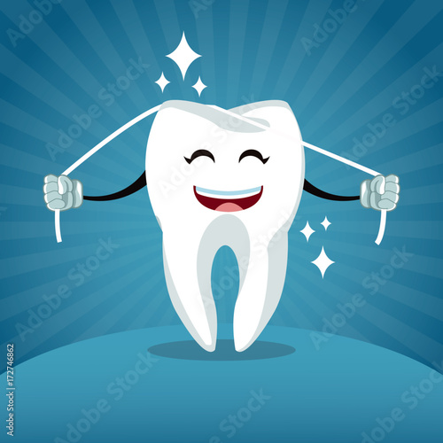 Dental care cartoons and icons icon vector illustration graphic design