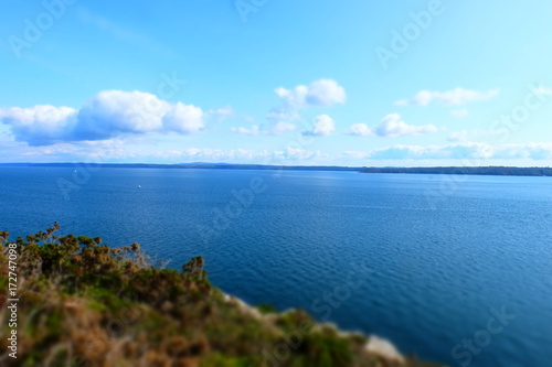 Obraz na płótnie Vue de la Pointe de l'Armorique w salonie