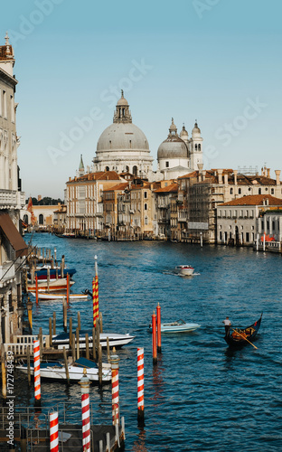 View of the Santa Maria Della Salute and Grand Canal.Venice/Italy photo