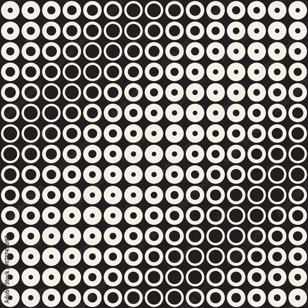 Abstract black and white pattern background. Seamless geometric circle halftone. Stylish modern texture
Abstract black and white pattern background. Seamless geometric circle halftone. Stylish modern texture
