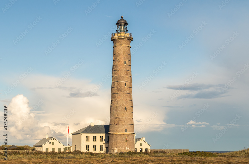 Lighthouse in Grenen, Denmark Lighthouse in Grenen, Denmark