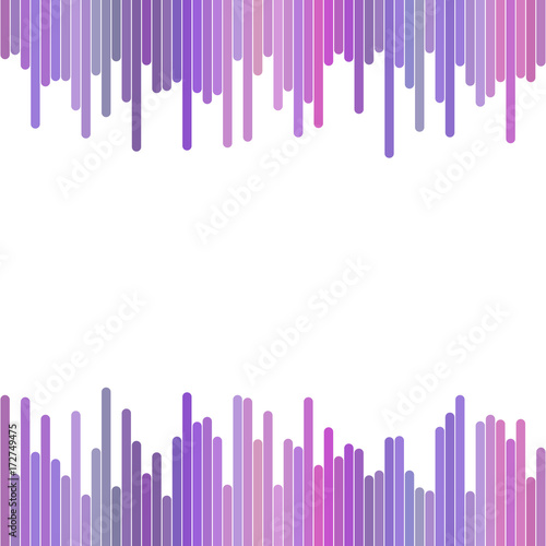 Modern background from vertical stripes in purple tones - vector design on white background